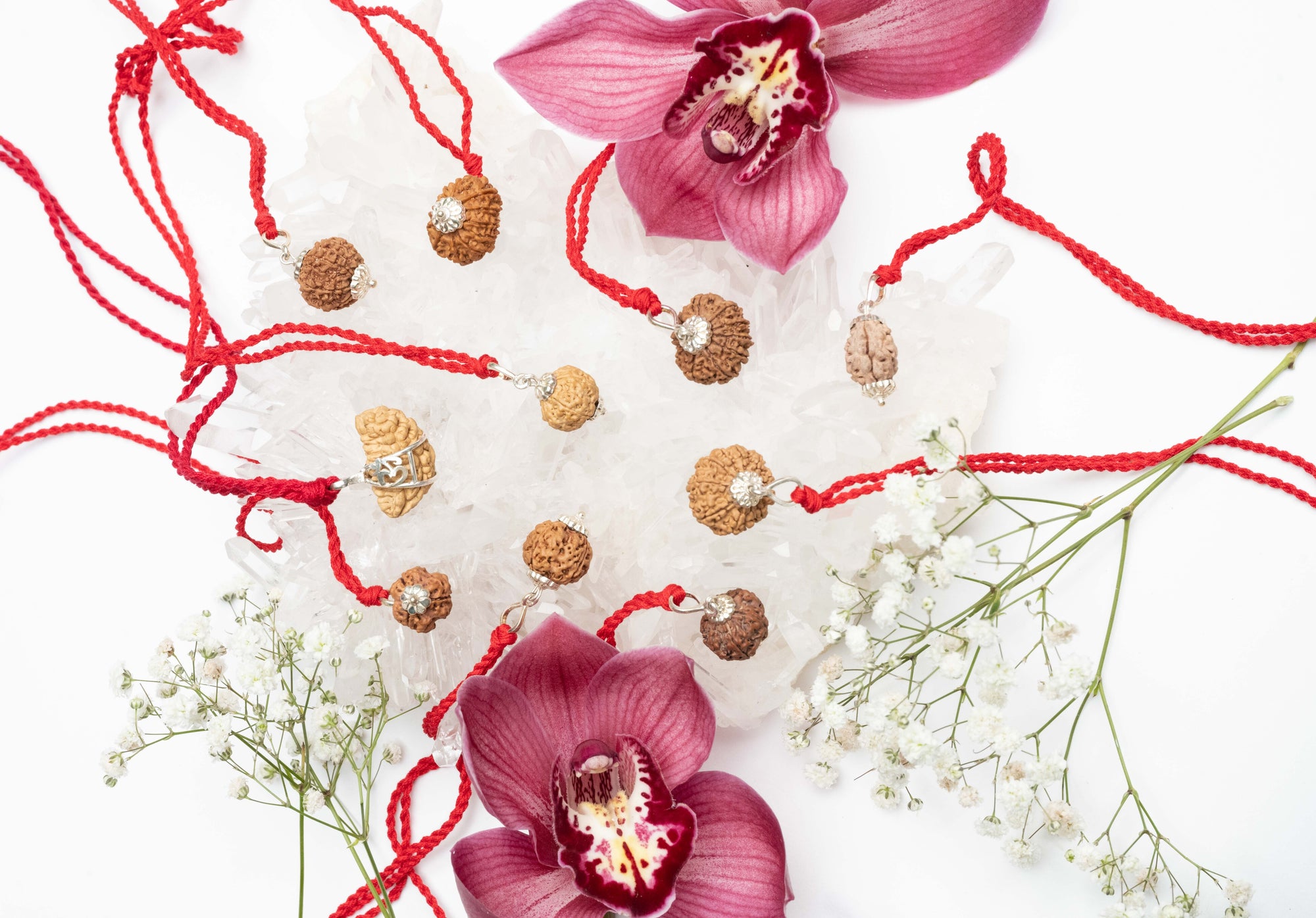 Sterling Silver Rudraksha Pendants