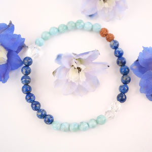 SAMUNDRA Eternal Ocean | Larimar, Lapis, Women's Bracelet