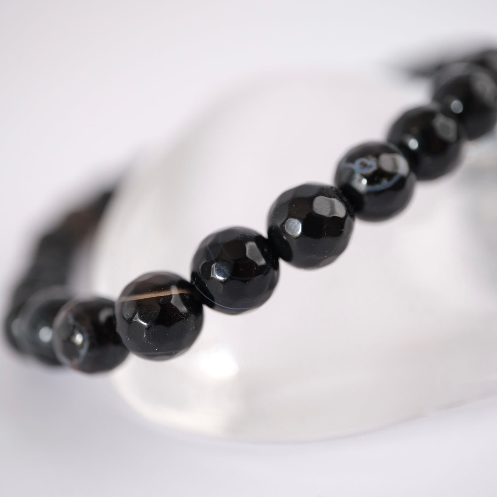VEDA Men's Bracelet Knowing & Balance | Faceted Onyx
