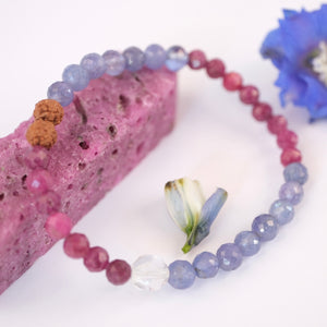 PRIESTESS Bracelet  | Tanzanite, Ruby