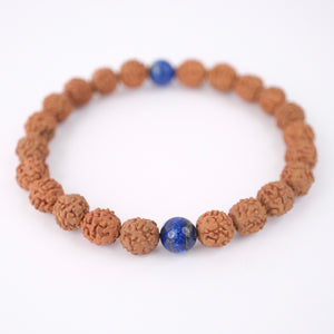 CHIDAKASHA Men’s Bracelet ‘Awakening’ | Lapis Lazuli, Rudraksha