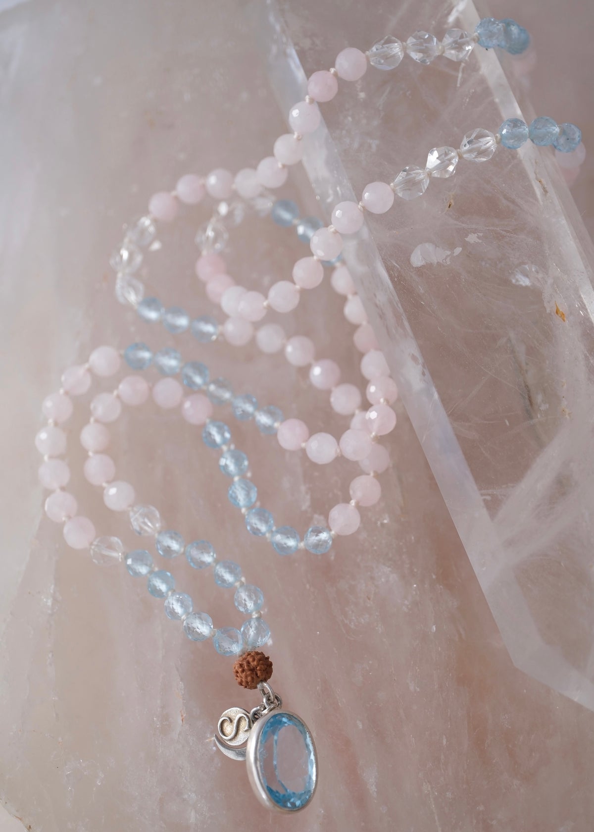 TRUE LOVE Mala | Topaz, Rose Quartz