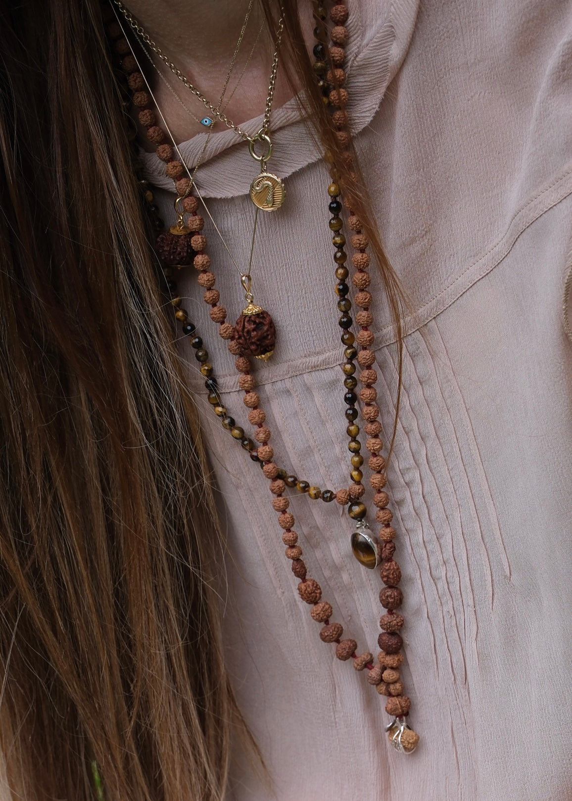 SRI OM SIDDHA MALA for Meditation, Protection & all Siddhi's | Indonesian 1 - 14 Mukhi, Ganesh, Gauri Shankar