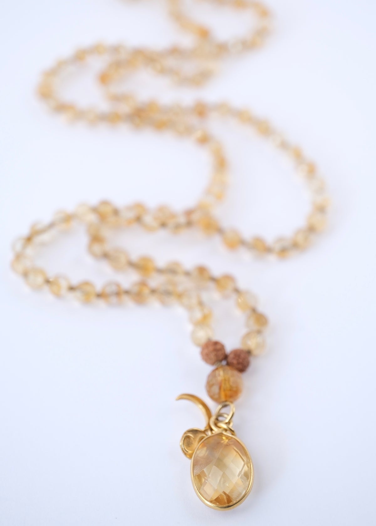 JUPITER Mala | Faceted Citrine | Crown Chakra