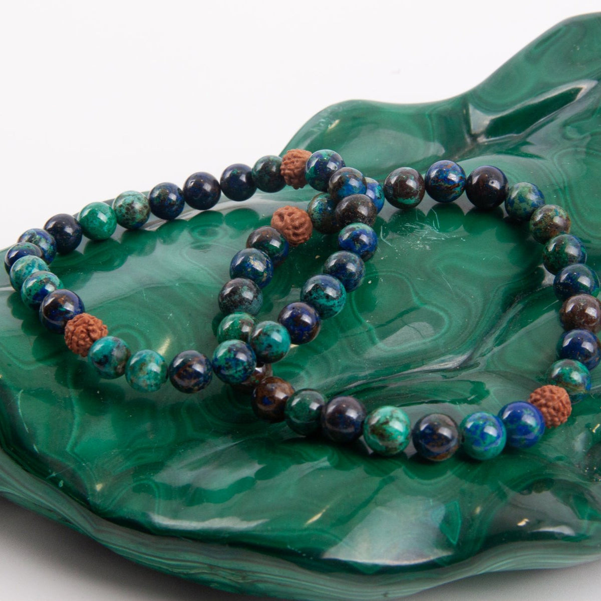 VITALITY Mens Healing Chrysocolla Bracelet