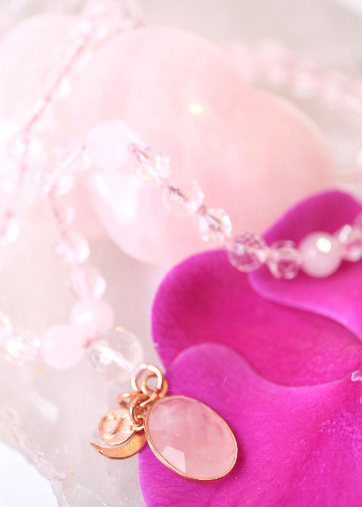 AHAM PREMA Pure Love in heart &amp; soul | Rose Quartz, Herkimer Diamonds, Himalayan Quartz