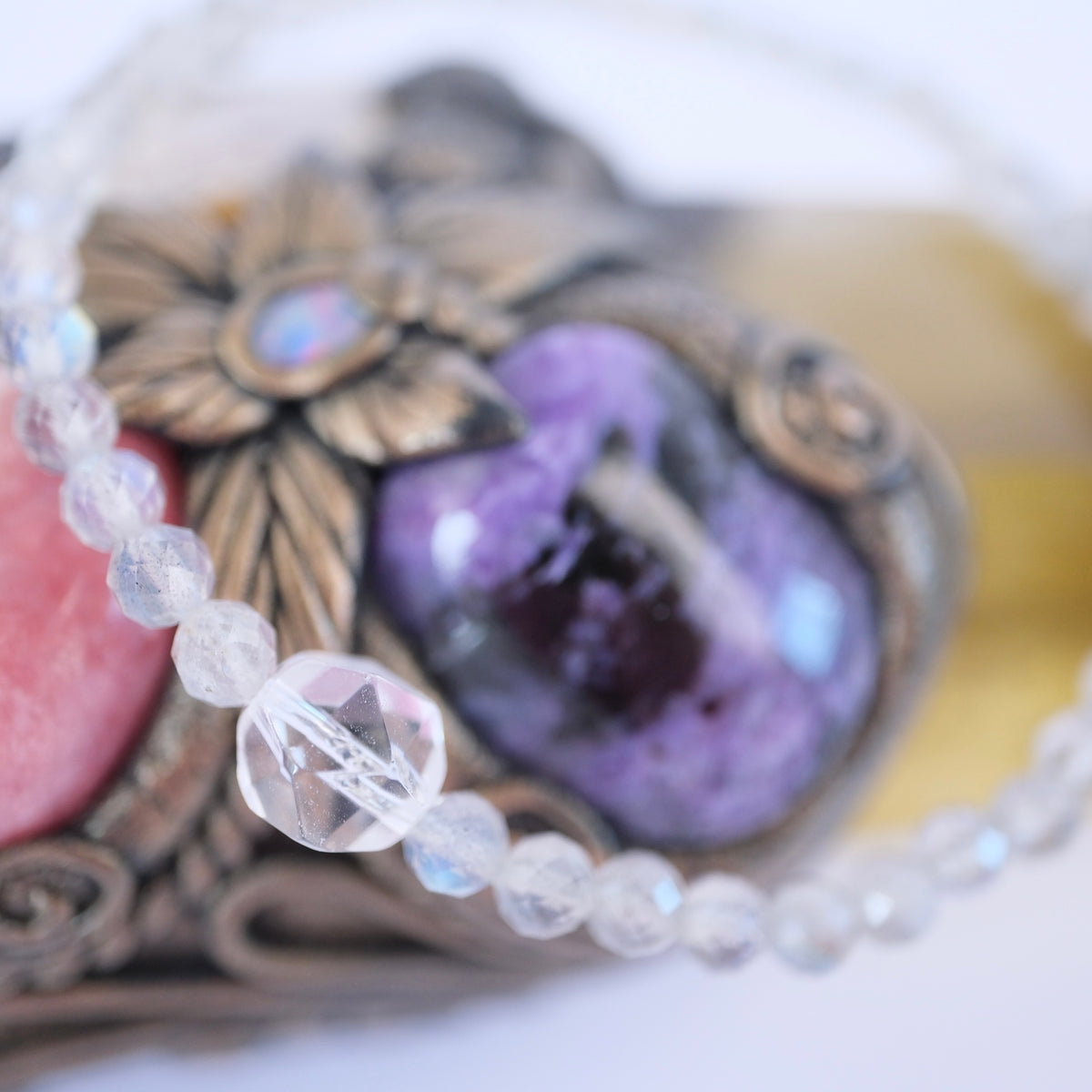 LOVE for the Self within bracelet | faceted 4mm Rose Quartz
