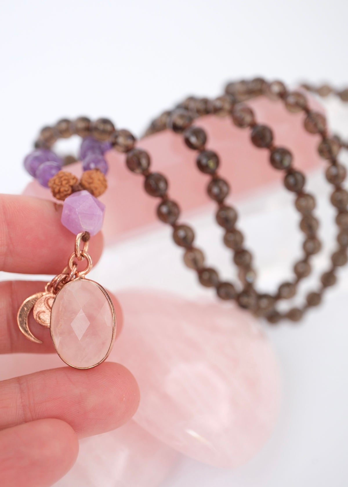 SUNDARI the Beauty of one&#39;s Essence | Removing Energy Blocks with Smoky, Rose and Amethyst Herkimer