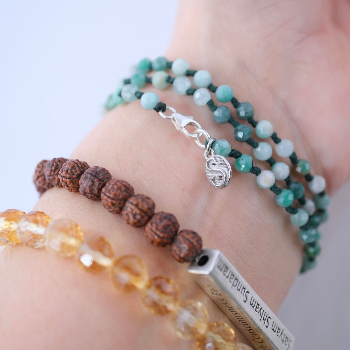 Beloved | Emerald wrap bracelet