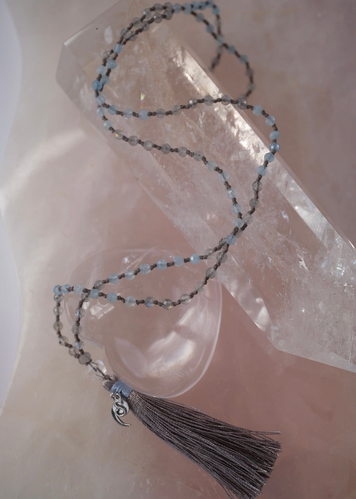 AKASH GANGA The Milky Way &amp; Pleiades path | Labradorite, Aquamarine, Herkimer