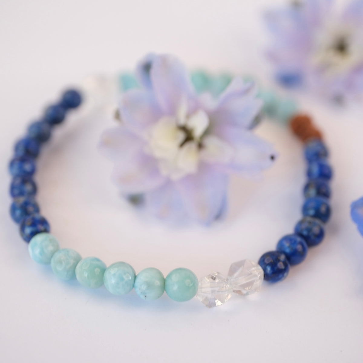 SAMUNDRA Eternal Ocean | Larimar, Lapis, Women's Bracelet