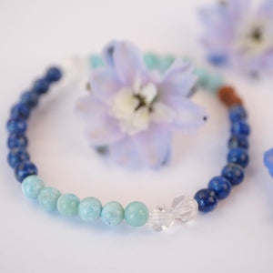 SAMUNDRA Eternal Ocean | Larimar, Lapis, Women's Bracelet