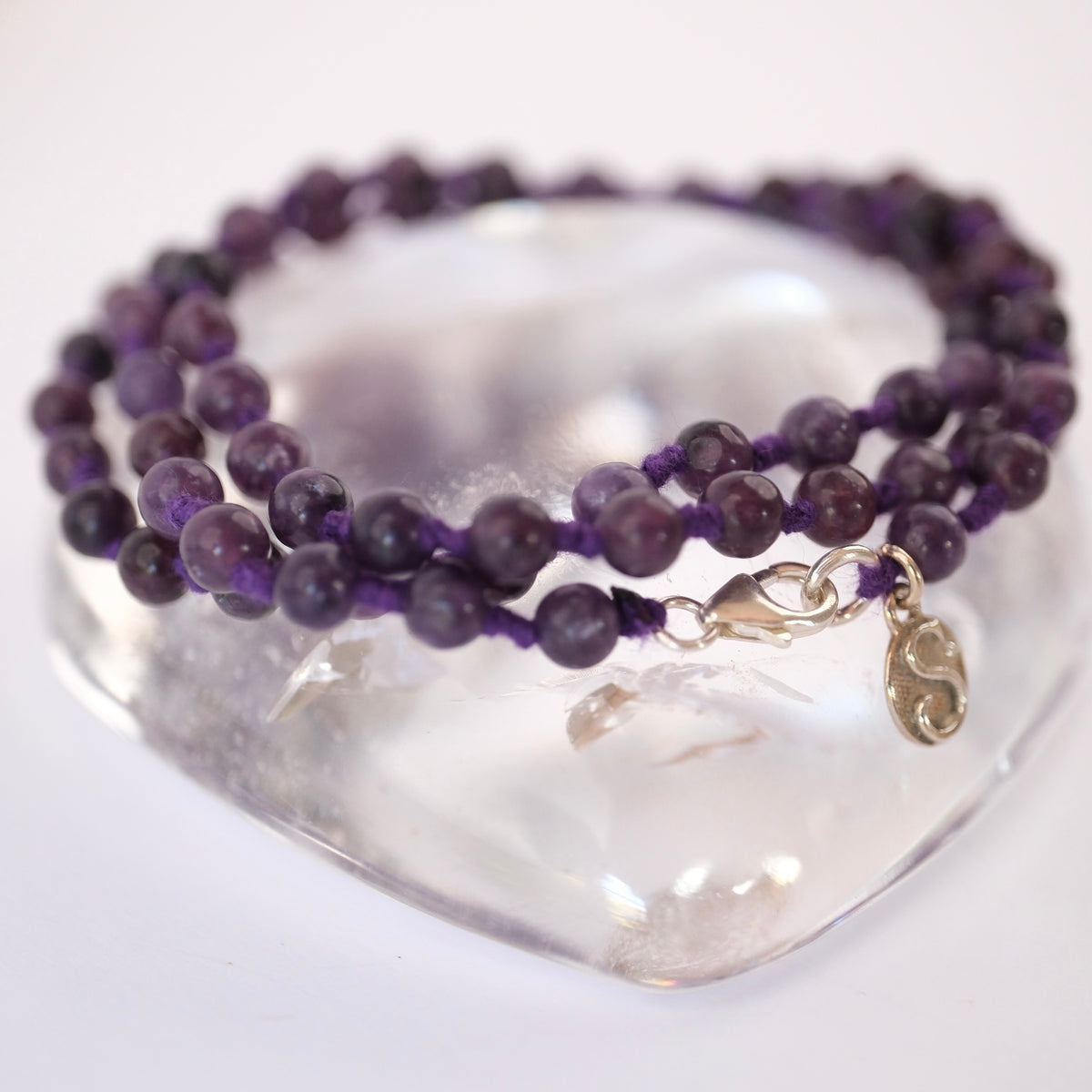 INNER LOTUS | Lepidolite wrap bracelet