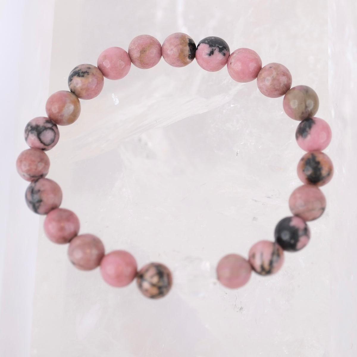 HRIDAYA KAMAL Lotus Heart | Rhodonite bracelet