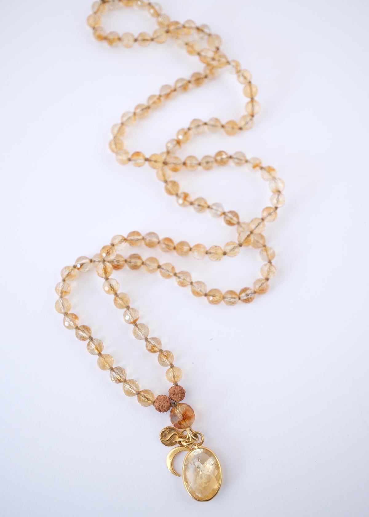 JUPITER Mala | Faceted Citrine | Crown Chakra