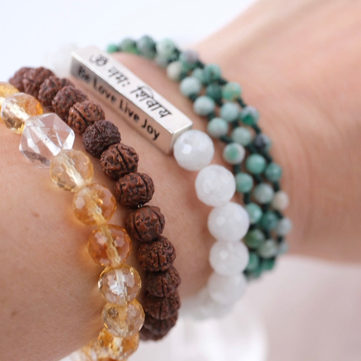 Beloved | Emerald wrap bracelet