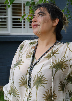 BHISHMA JI Great Knowledge Mala | Hematite & Smoky Quartz