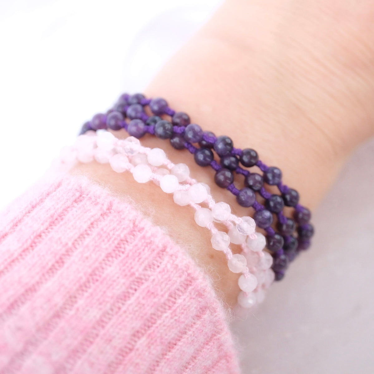 ANURAGA LOVE bracelet | Rose Quartz wrap