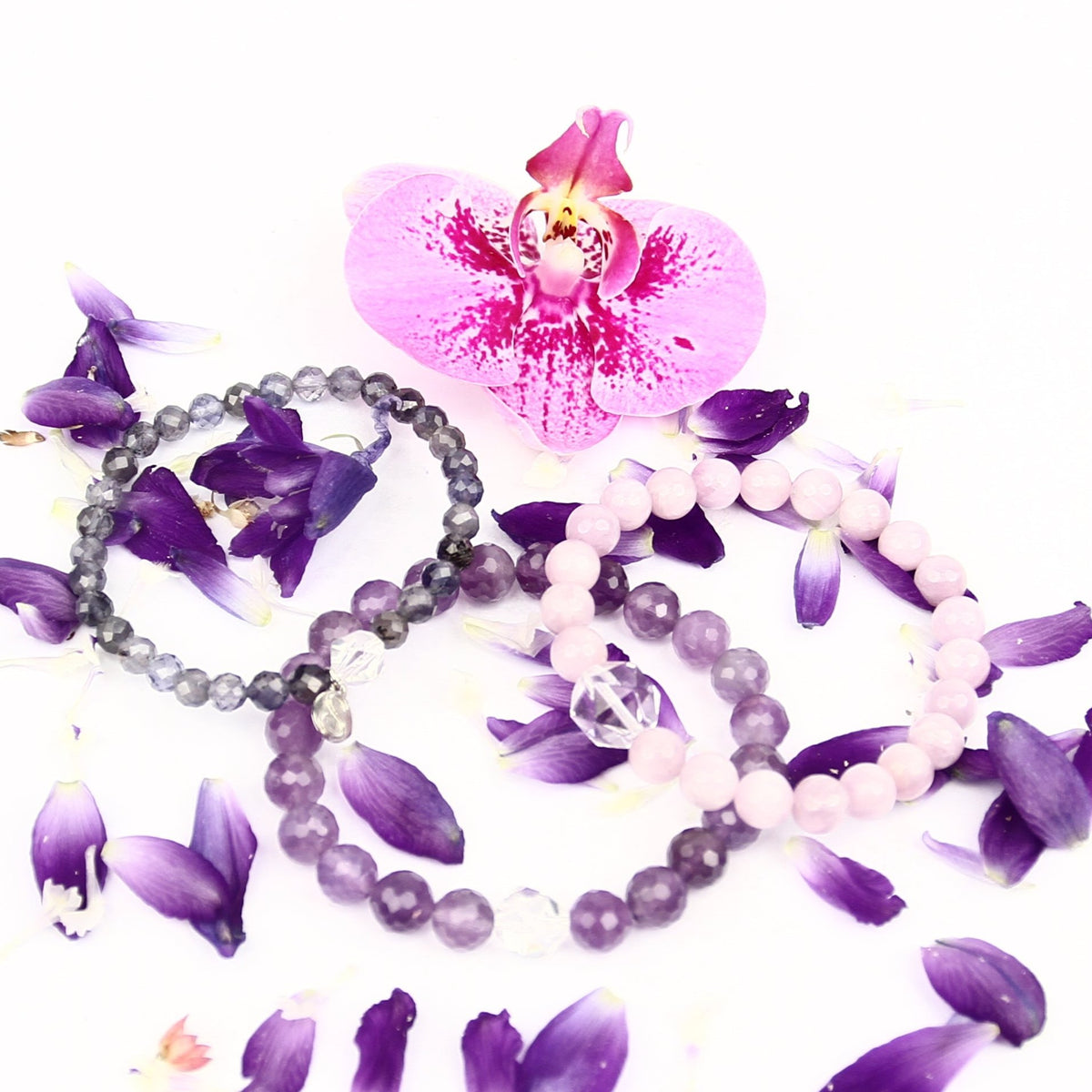 SADHVI Cleanse &amp; Awakening | Faceted Amethyst, Herkimer