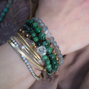 MAGIC Bracelet | Anyolite and Herkimer