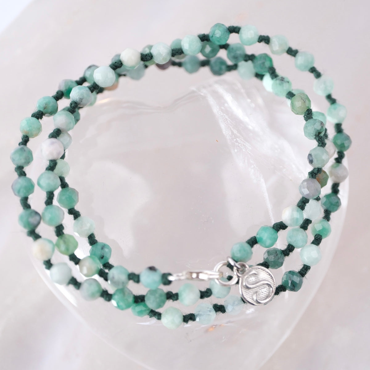 Beloved | Emerald wrap bracelet
