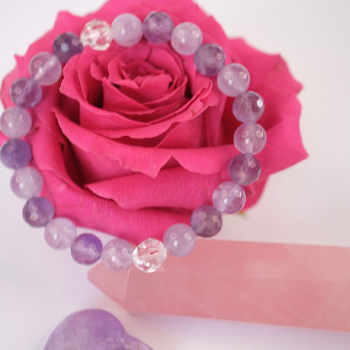 LEELAVATHI Playful Charming Graceful | Goddess energy | Lavender Quartz and Amethyst