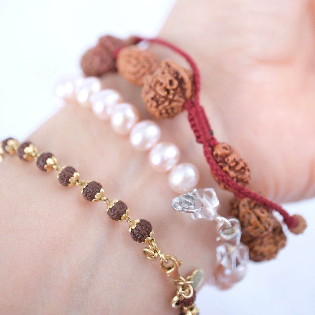 SIDDHA Bracelet | 1-14 Mukhi, Ganesh & Gauri Shankar, Indonesian premium Rudraksha