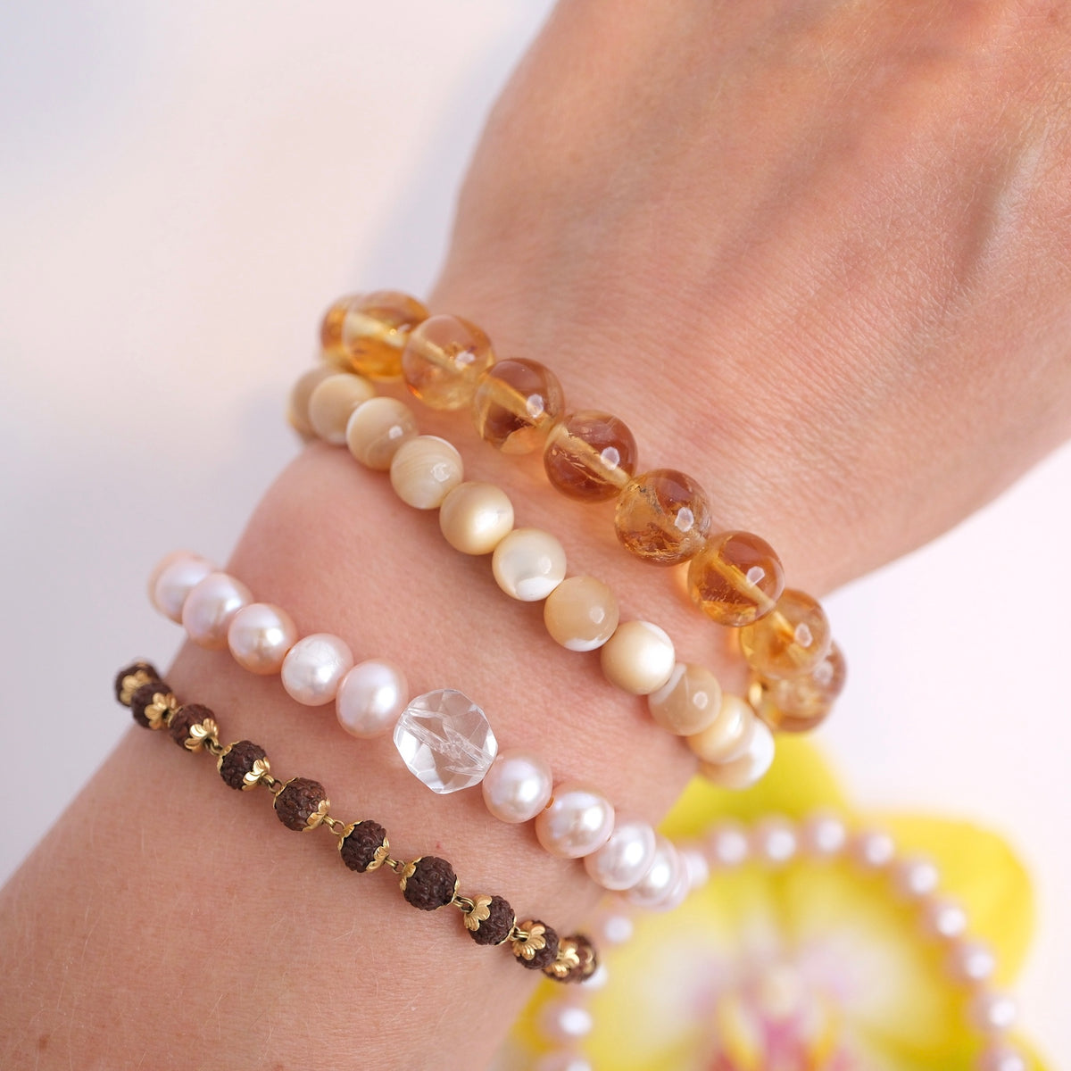 Gift of Divine Grace | Pink Akoya Pearl Bracelet