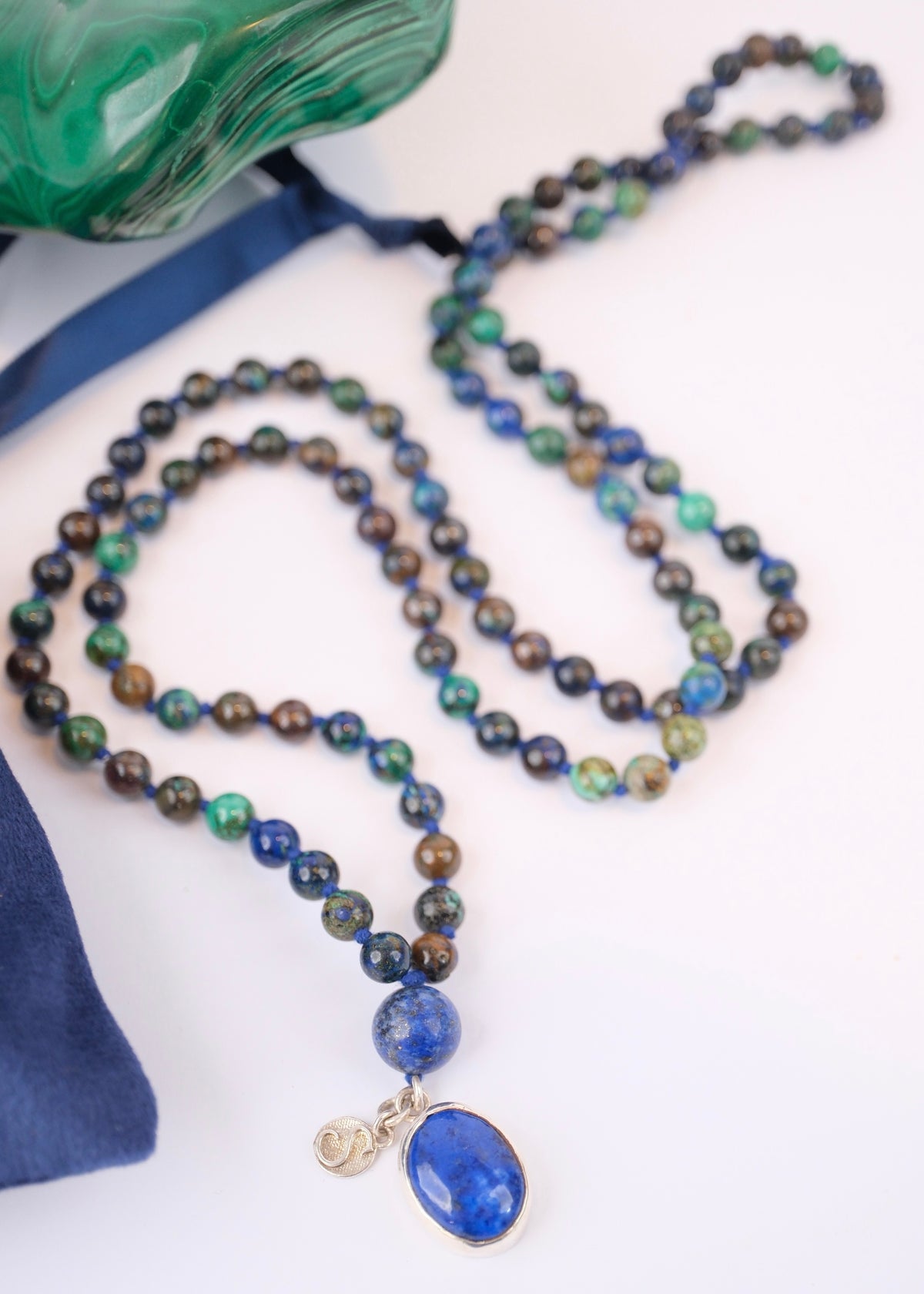 ROHANA Healing to Wholeness | Chrysocolla, Lapis Lazuli Mala