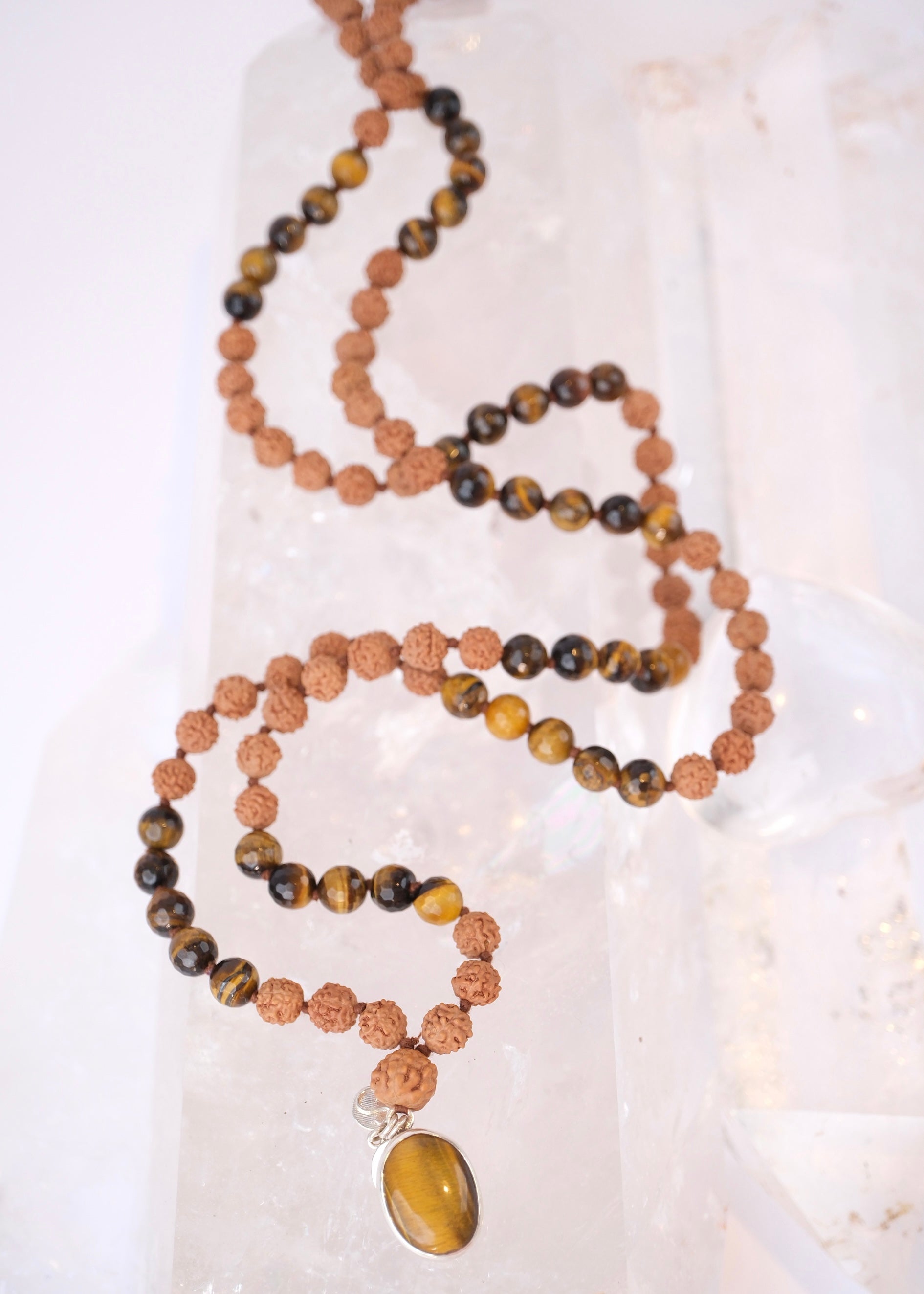 KETU Mala | Tigers Eye & Rudraksha