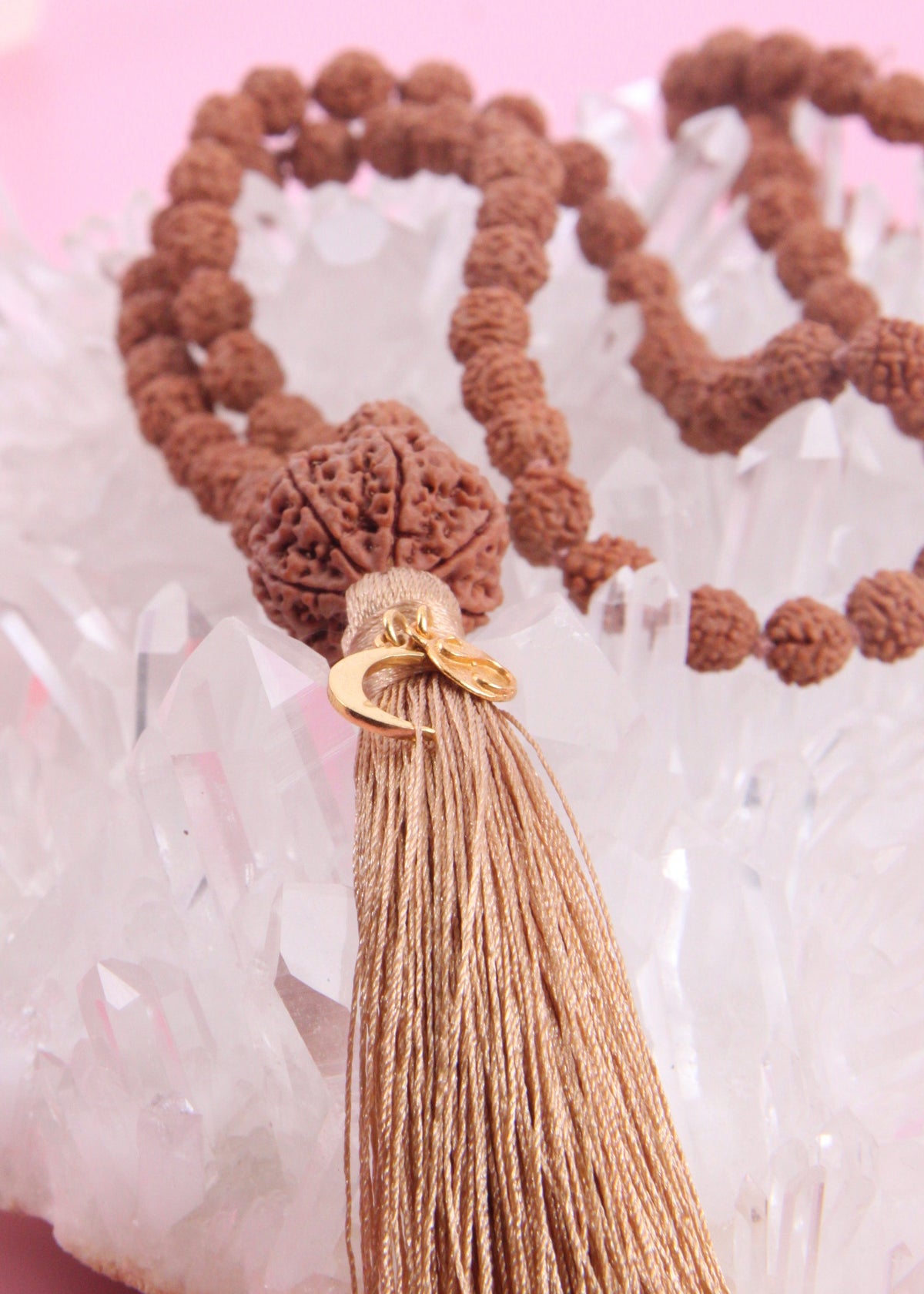 LAKSHMI Abundance Meditation Mala | 7 Mukhi Rudraksha