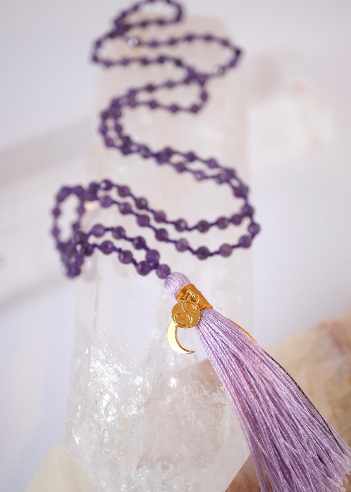 Faceted Amethyst Mala