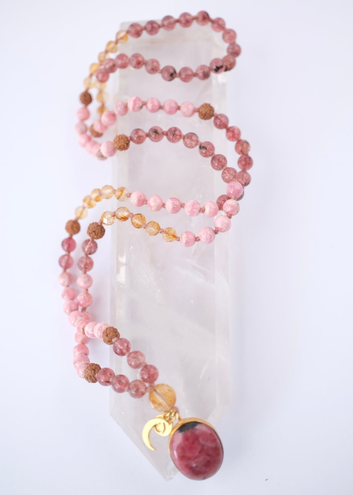 HEALING THE HEART | THROUGH LOVE | Rhodonite, Rhodochrosite, Strawberry Quartz, Citrine