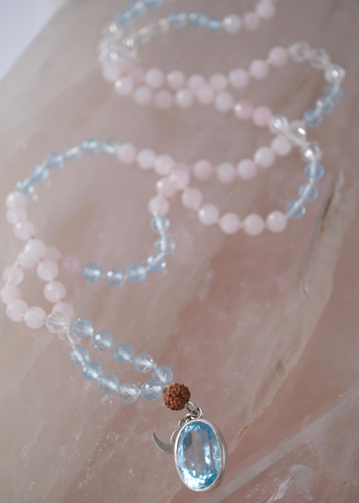 TRUE LOVE Mala | Topaz, Rose Quartz