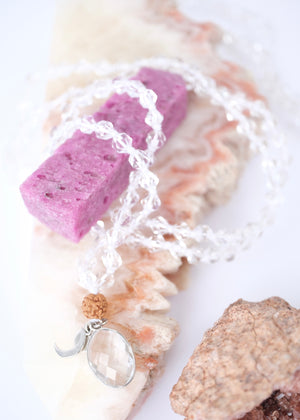 WHITE LIGHT MALA | Herkimer, Himalayan Quartz