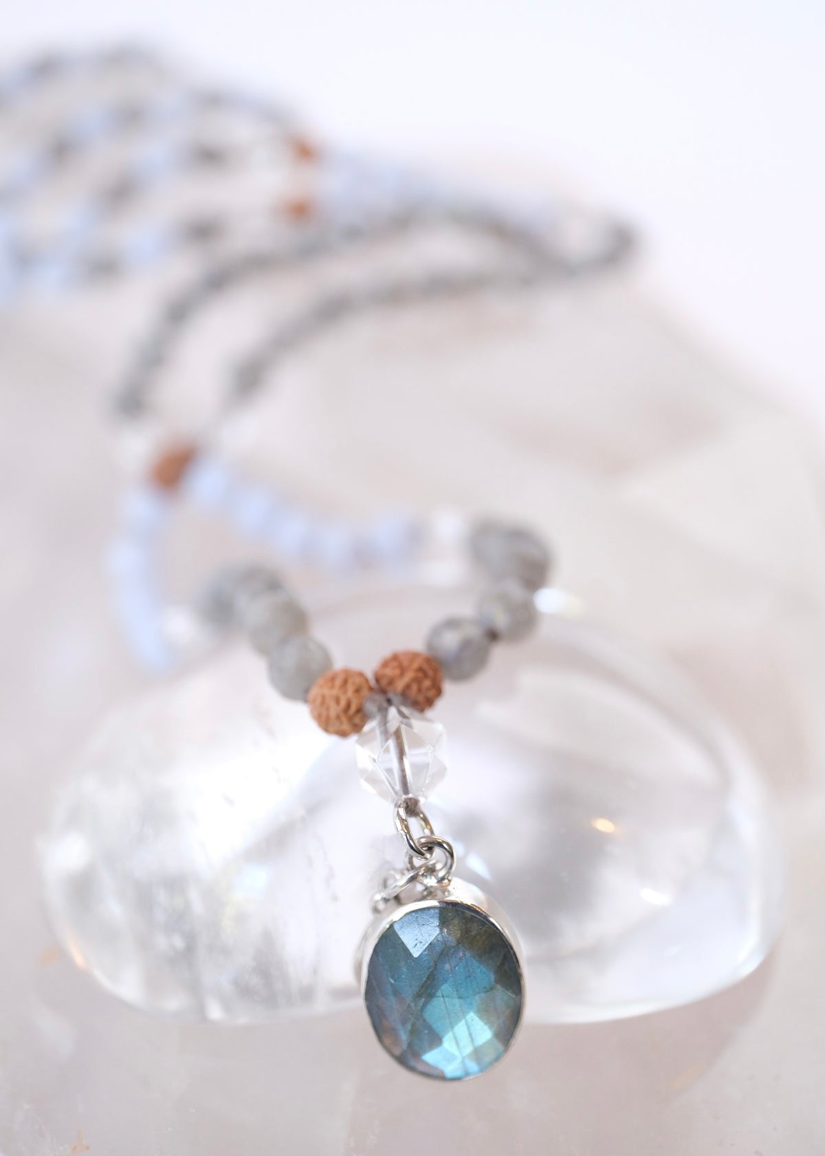 SOUL EXPRESSION Mala | Labradorite, Blue Lace Agate