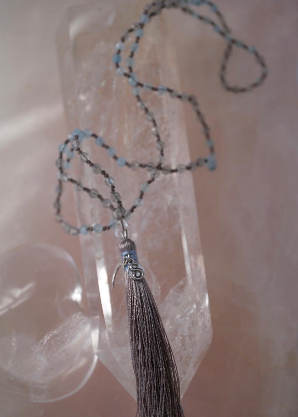 AKASH GANGA The Milky Way &amp; Pleiades path | Labradorite, Aquamarine, Herkimer