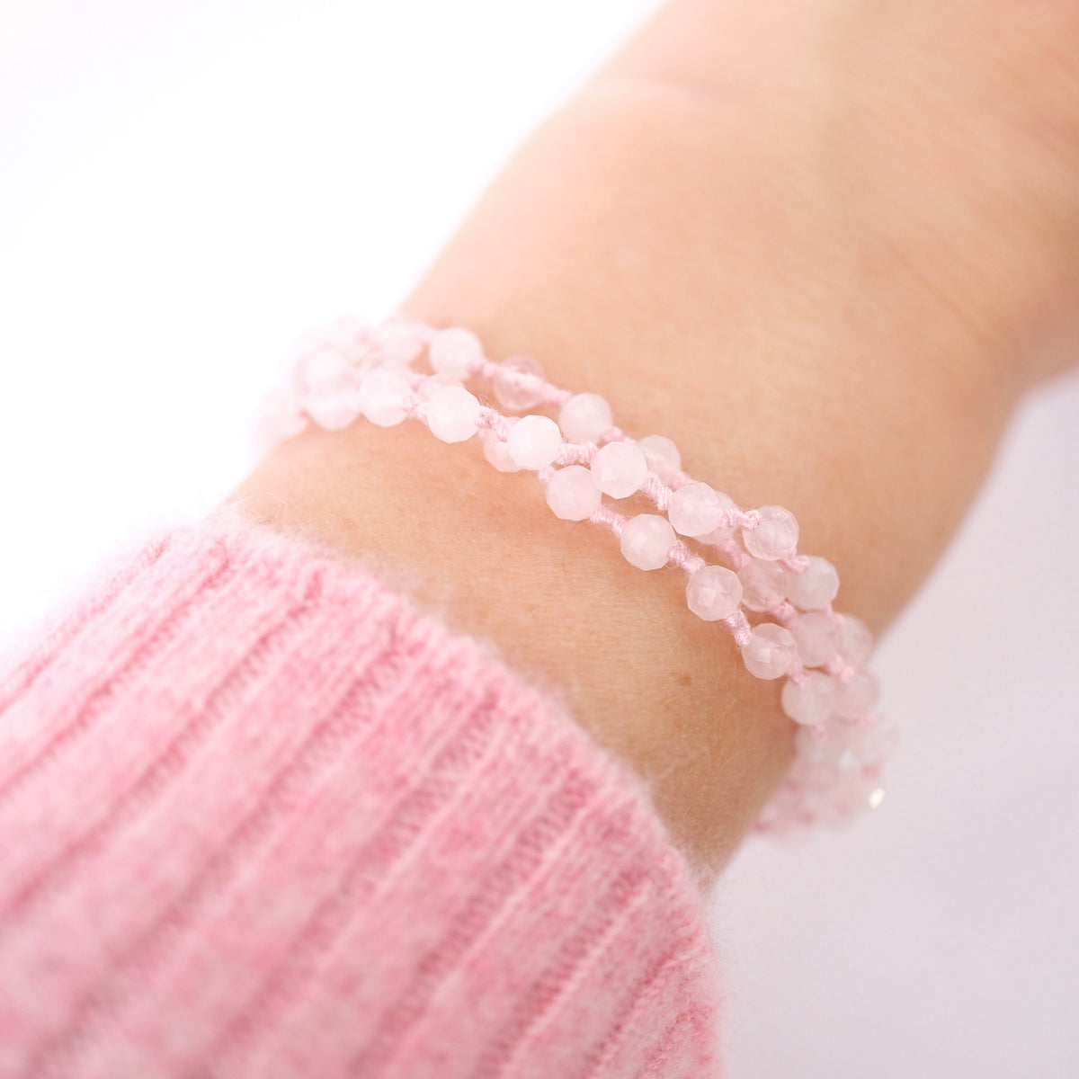 ANURAGA LOVE bracelet | Rose Quartz wrap