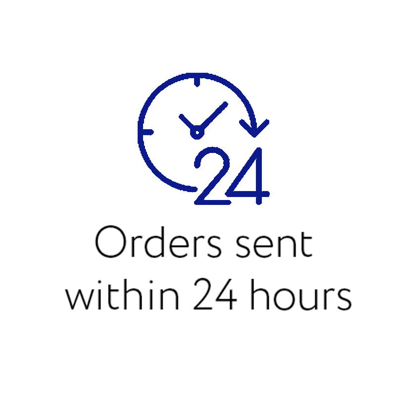 Orders Sent Within 24 hours