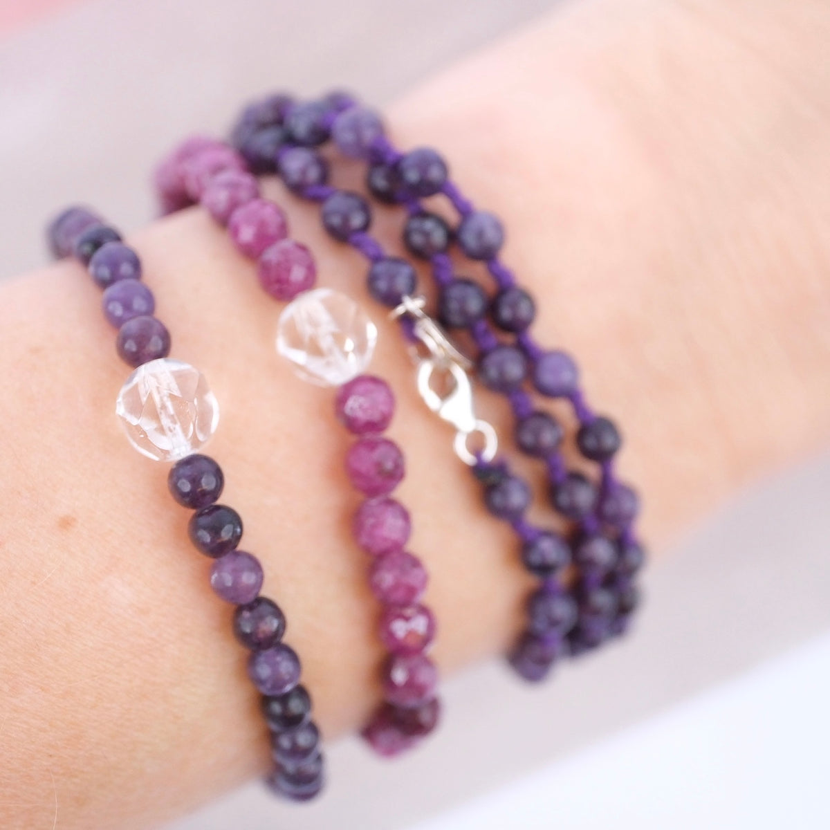 LOTUS | Lepidolite bracelet