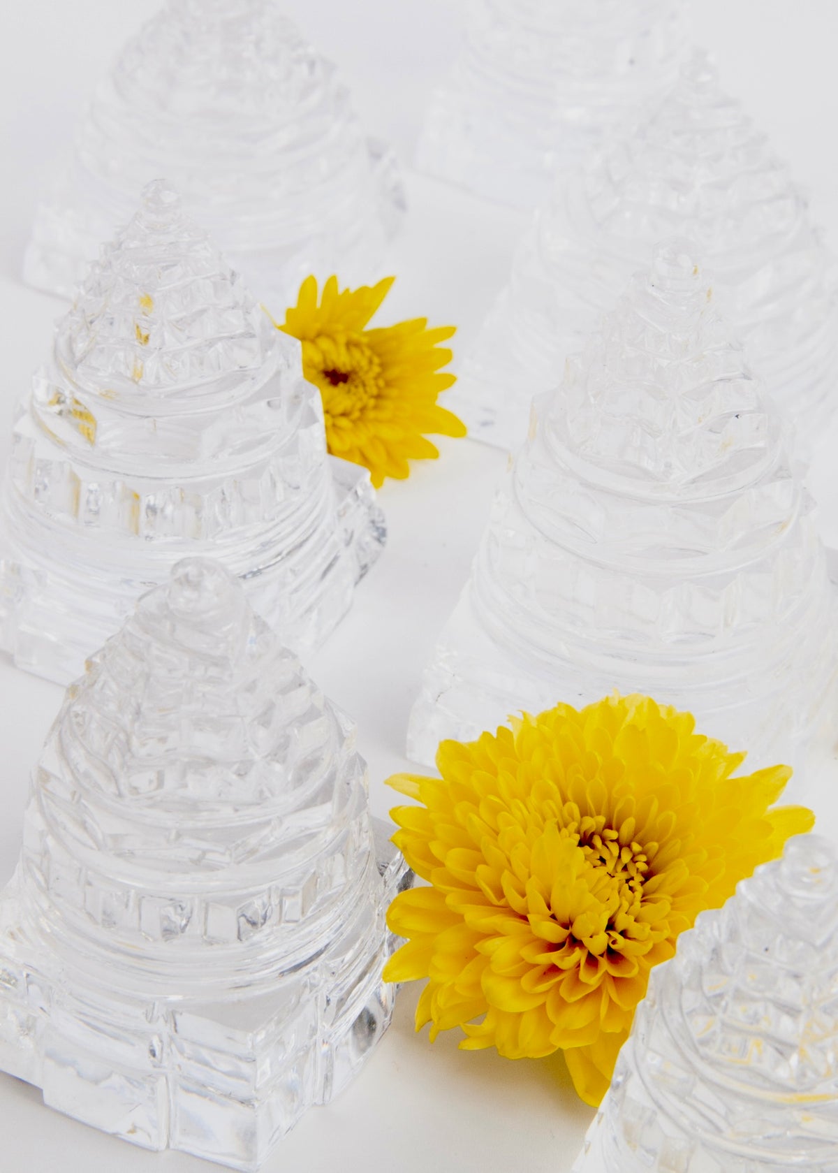 SRI YANTRA | Magnificent Himalayan Clear Quartz. Hand Carved