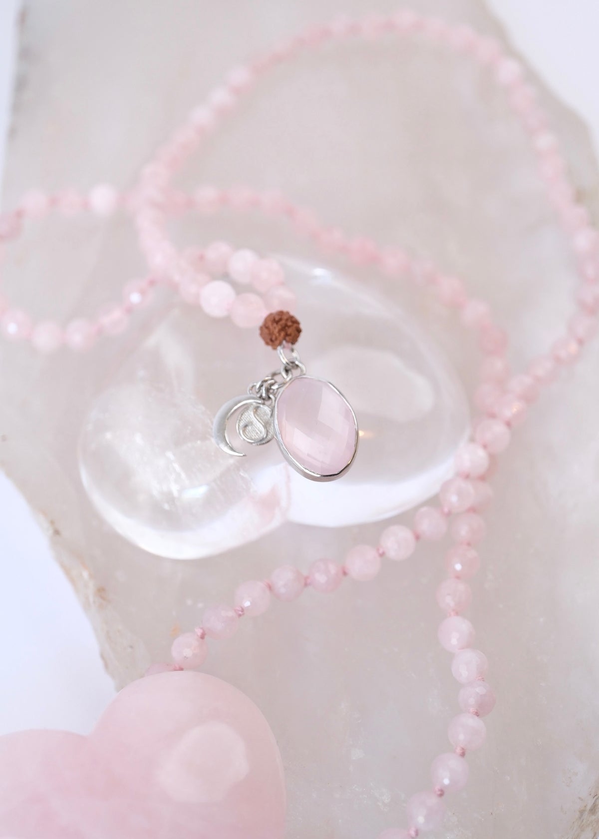 ANURAGA Deep &amp; Abiding LOVE | Rose Quartz Mala