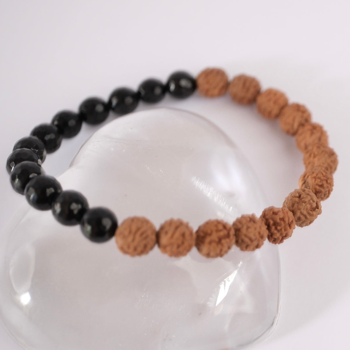 VEDANTA Onyx Rudraksha Men's Bracelet | Knowing Spirit