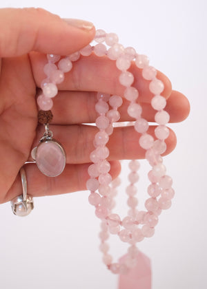 ANURAGA Deep & Abiding LOVE | Rose Quartz Mala