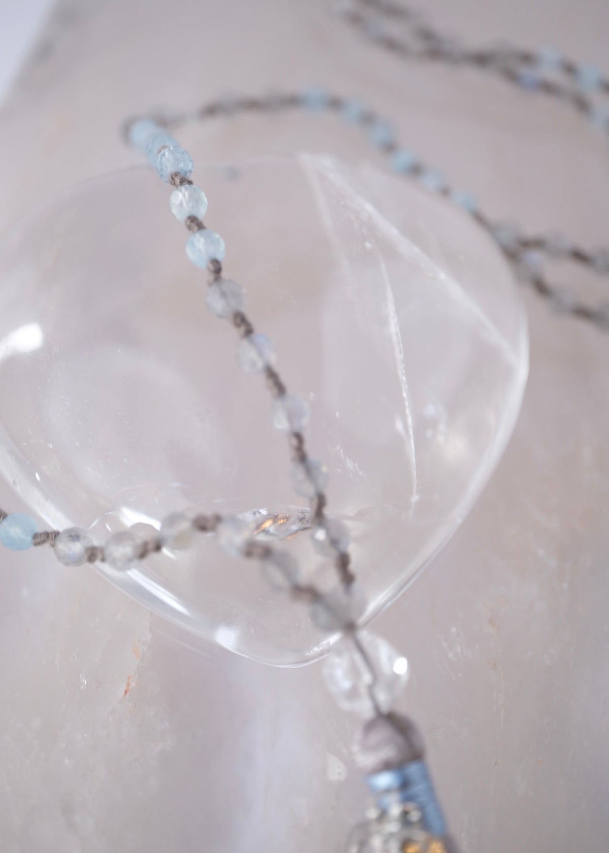 AKASH GANGA The Milky Way &amp; Pleiades path | Labradorite, Aquamarine, Herkimer