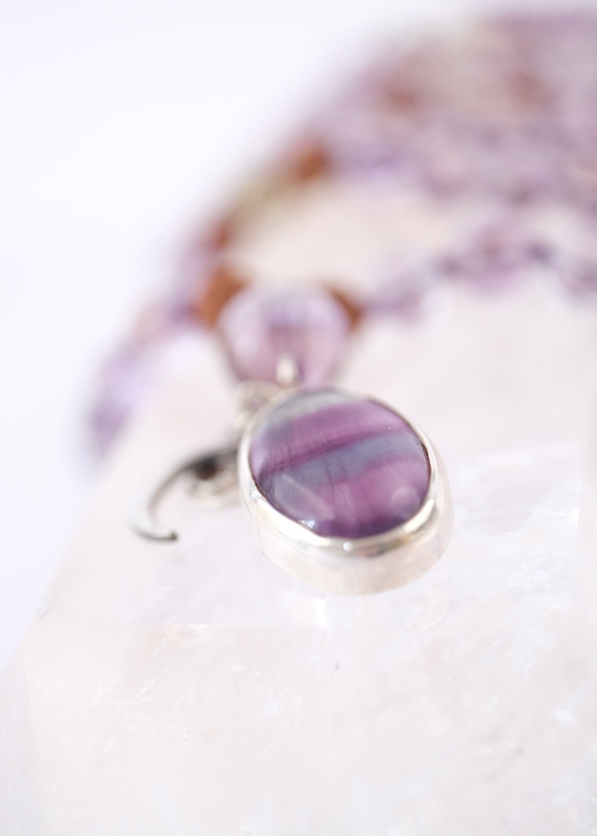 PURE LIGHT ENERGY | Ametrine &amp; Fluorite Mala