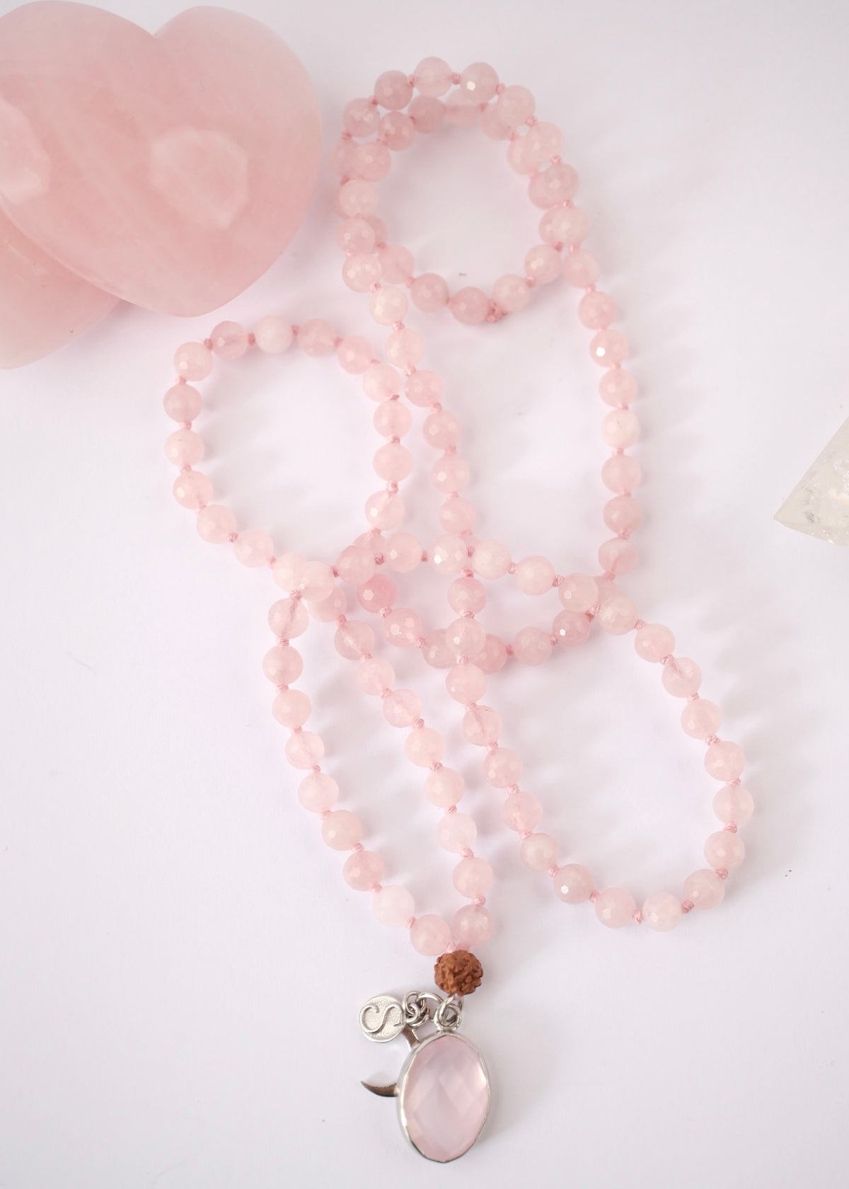 ANURAGA Deep &amp; Abiding LOVE | Rose Quartz Mala