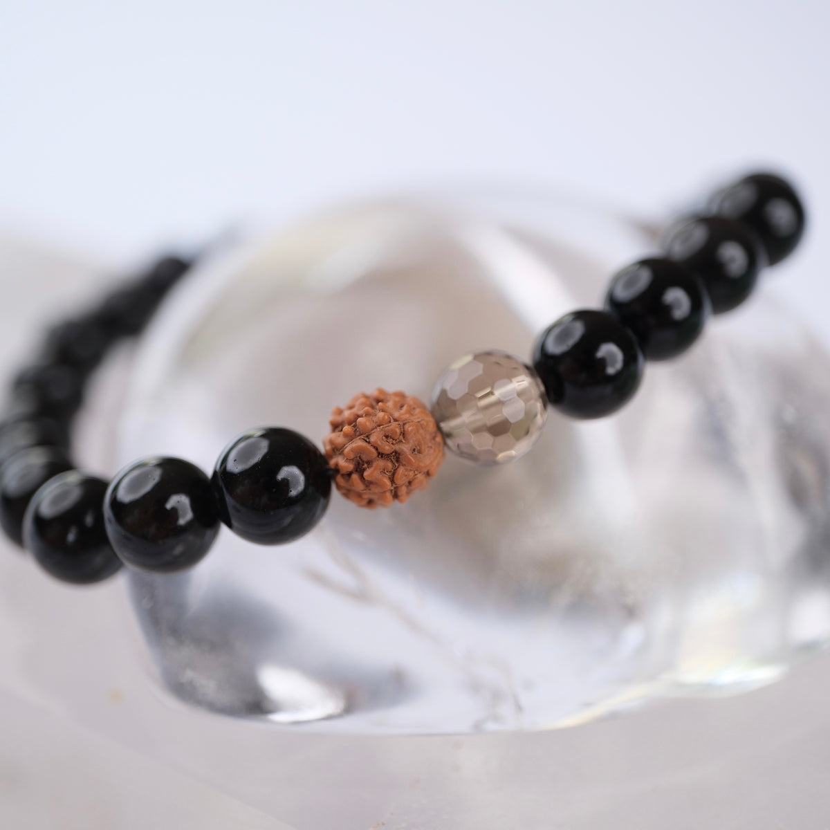 INNER AWAKENING |, Obsidian, Smoky Quartz, Rudraksha