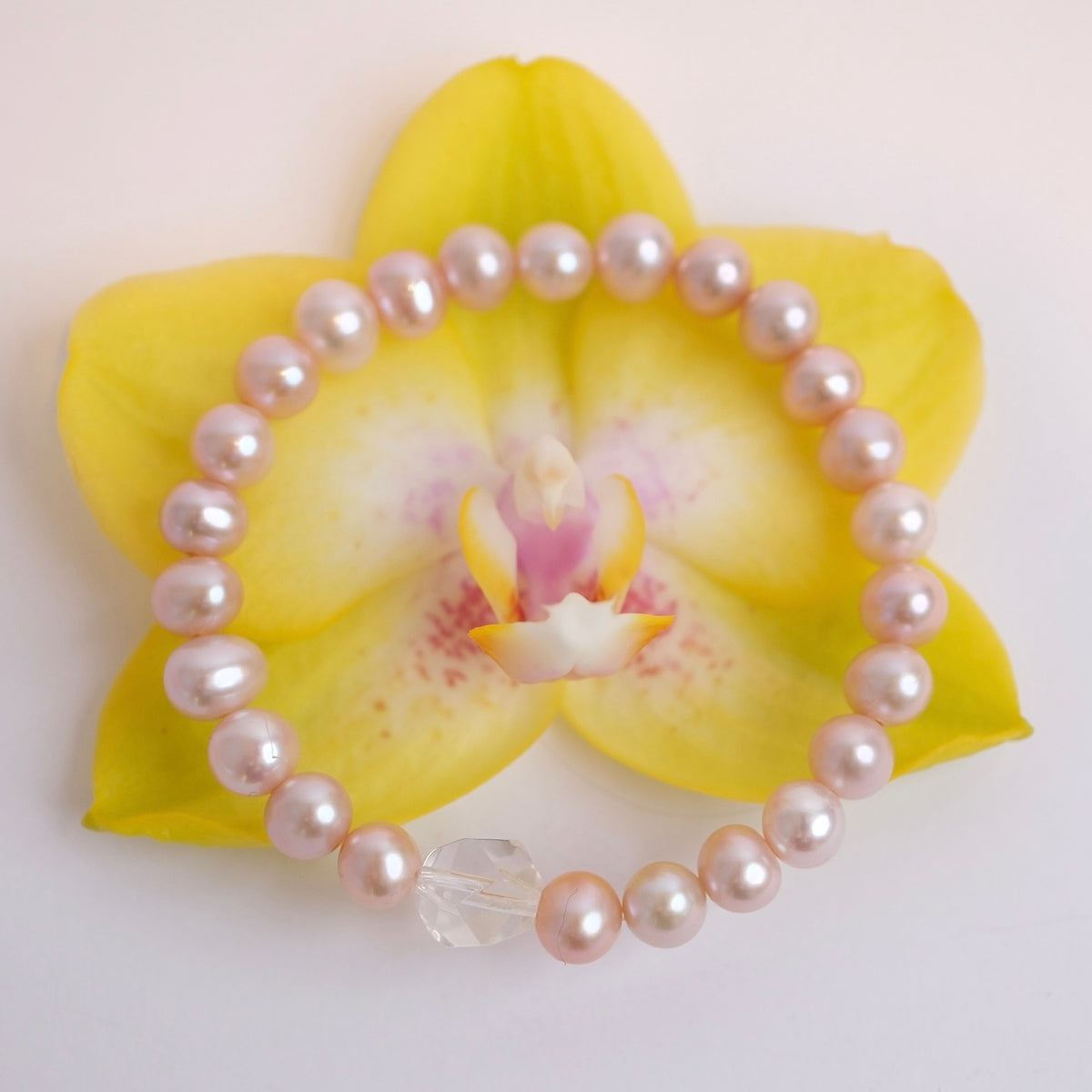 Gift of Divine Grace | Pink Akoya Pearl Bracelet
