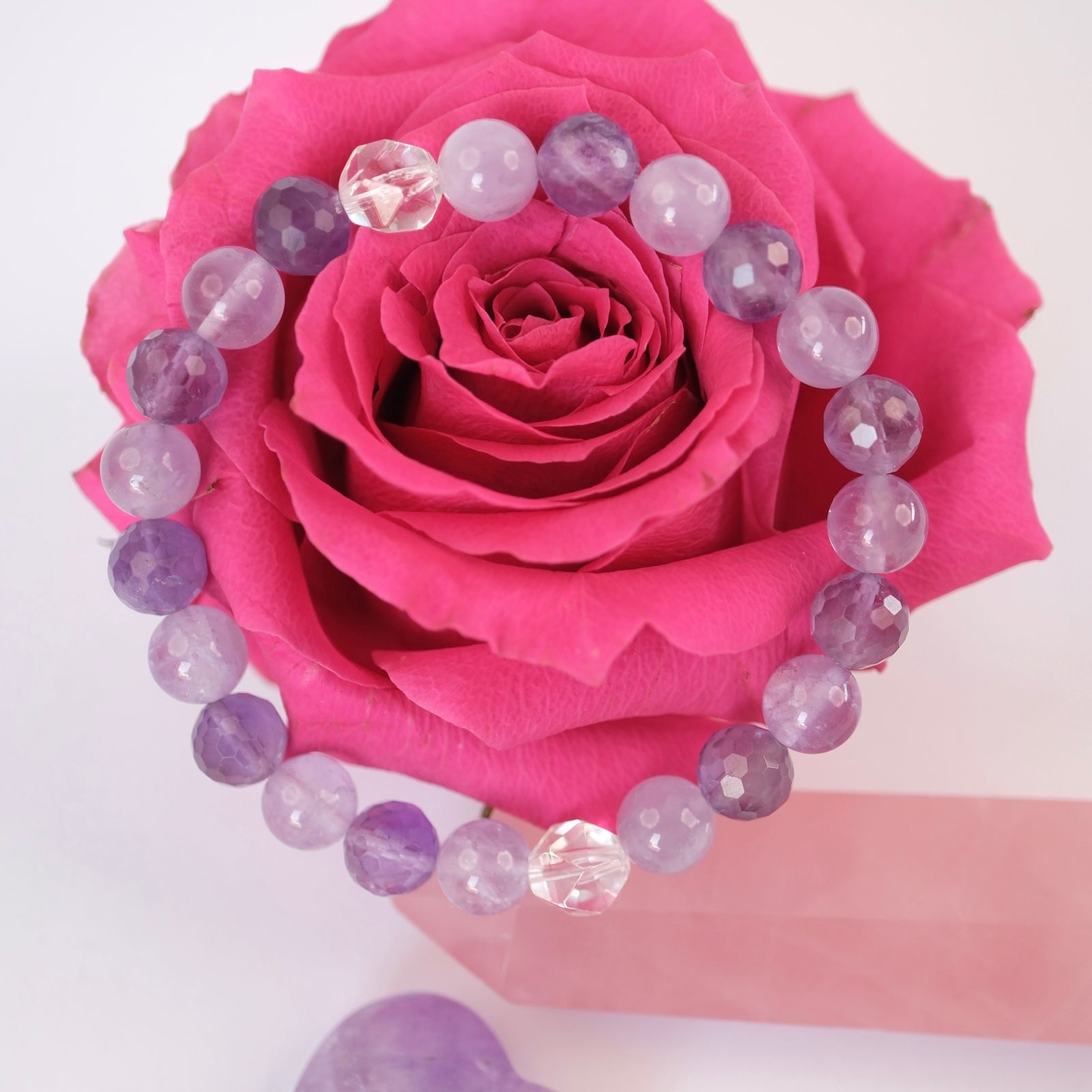 LEELAVATHI Playful Charming Graceful | Goddess energy | Lavender Quartz and Amethyst
